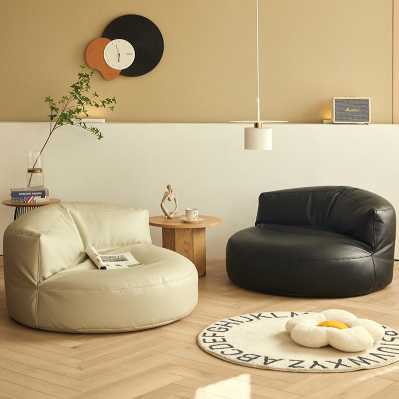 Contemporary Armless Single Sofa Chair Solid Color Accent Chair