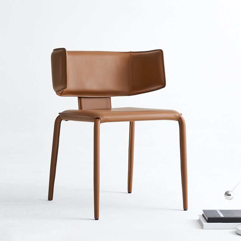 Mid-Century Modern Armless Side Chair Basic Four Leg Side Chair