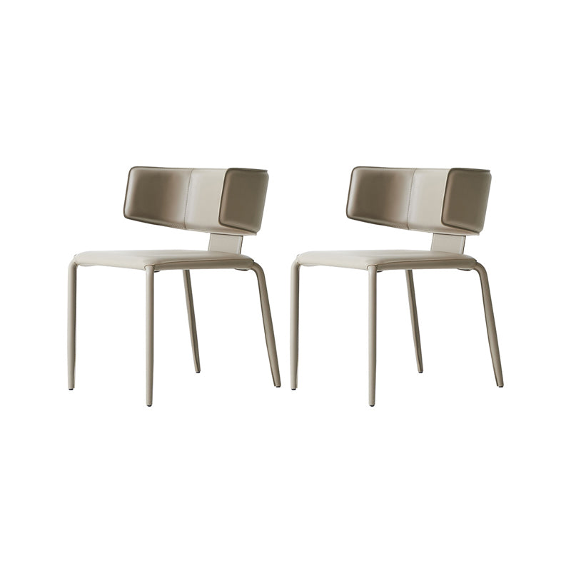 Mid-Century Modern Armless Side Chair Basic Four Leg Side Chair