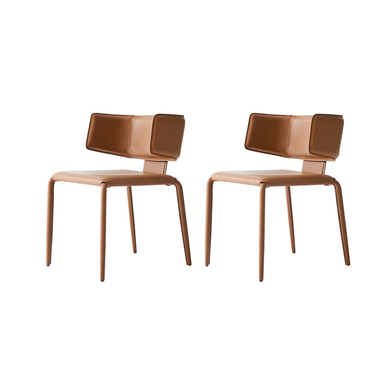 Mid-Century Modern Armless Side Chair Basic Four Leg Side Chair
