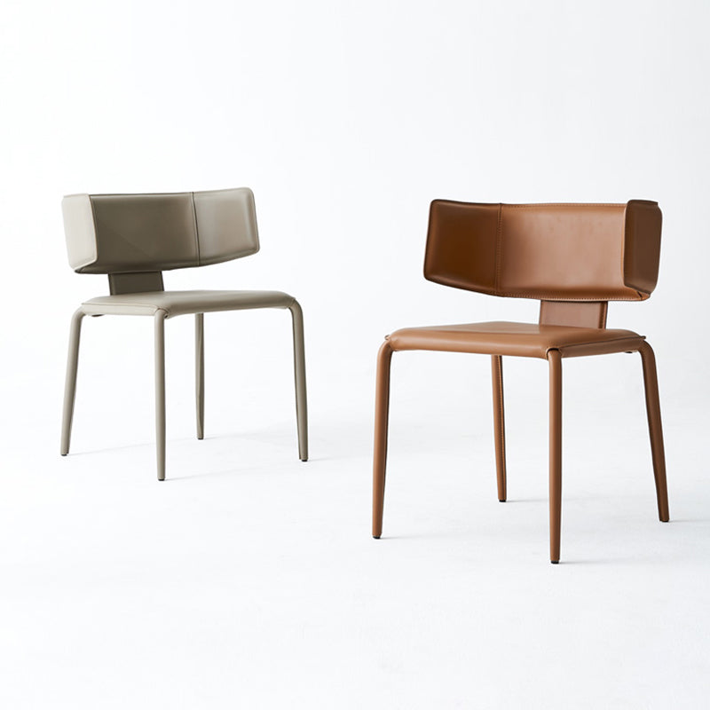 Mid-Century Modern Armless Side Chair Basic Four Leg Side Chair