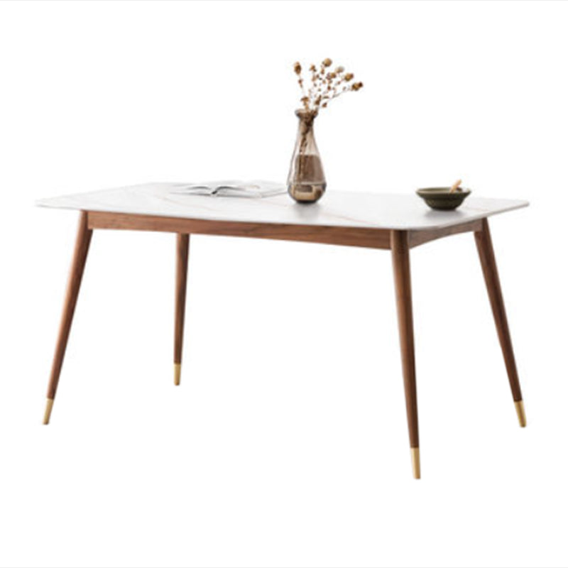 Modern Standard Height Furniture 5/7 Pcs Solid Wood 4 Legs Dinette Table with Chair