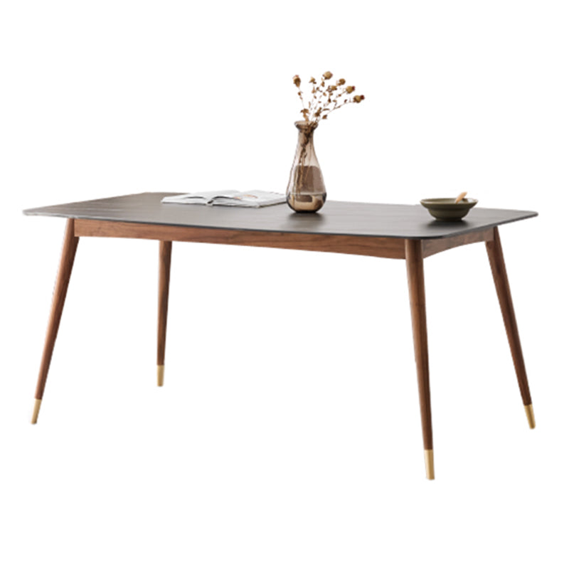 Modern Standard Height Furniture 5/7 Pcs Solid Wood 4 Legs Dinette Table with Chair