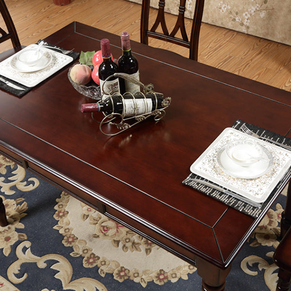 7 Piece Dining Room Chair and Table Set Solid Wood Dining Room Set