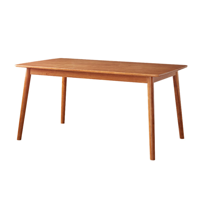 Rubberwood Solid Wood Dining Table Set 1/5 Pieces Dining Set for Kitchen