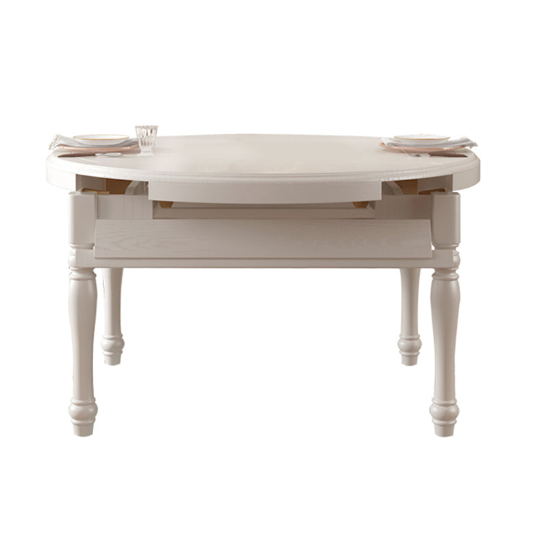 Round Solid Wood Dining Table Sets 1/7 Piece Dining Room Table Set