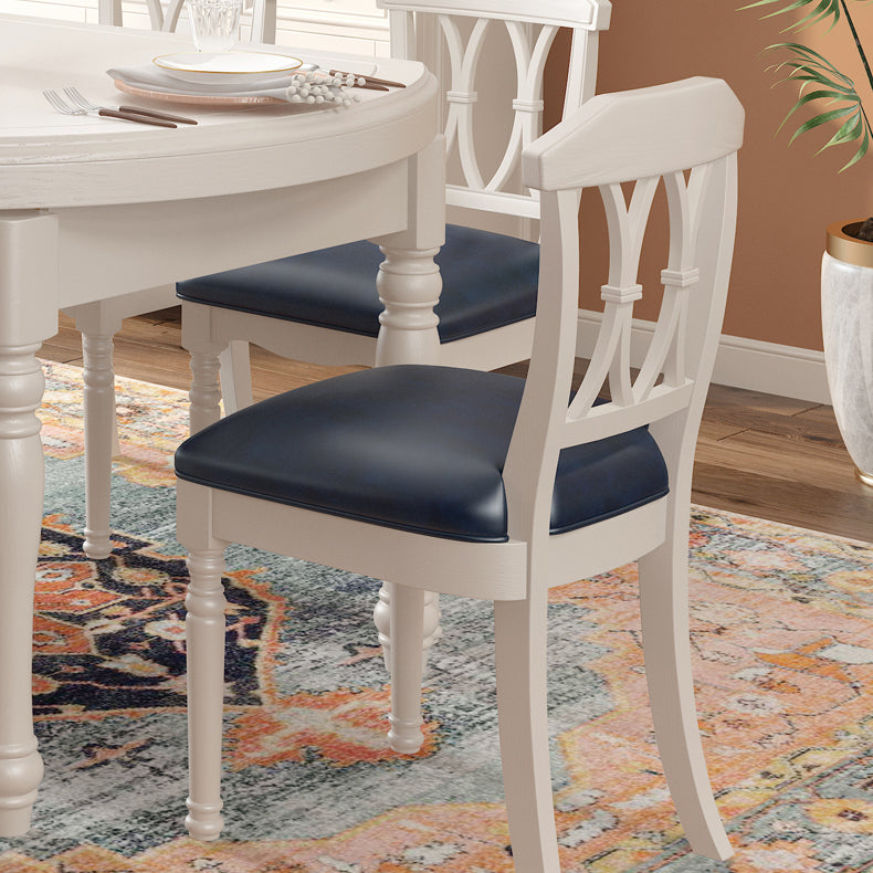 Round Solid Wood Dining Table Sets 1/7 Piece Dining Room Table Set