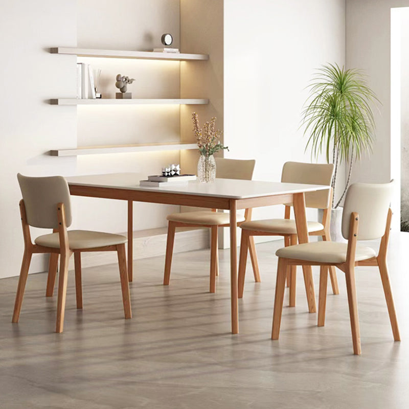Contemporary Table and Chair Set 1/5 Piece Dining Room Furniture Set
