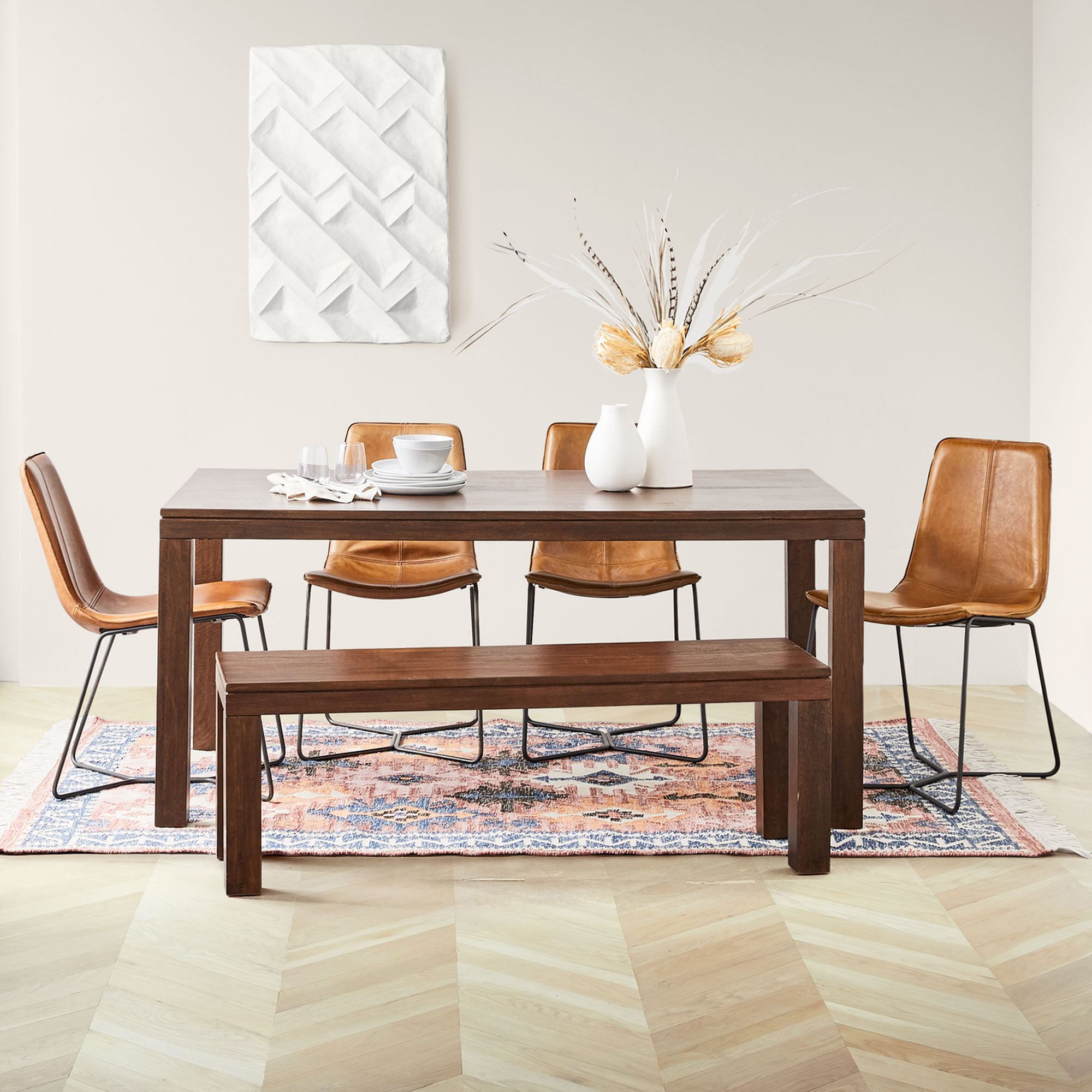 Metal Upholstered Chair Contemporary Armless Open Back Chair for Dining Room