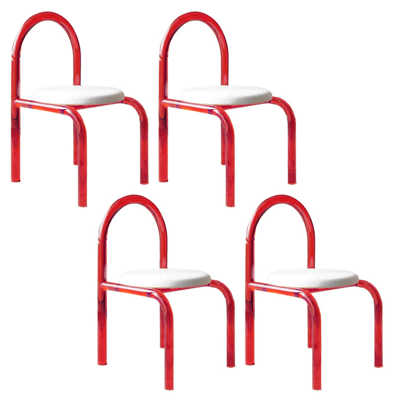 Modern Simple Side Chair Plastic Frame Side Dining Chair for Home Use