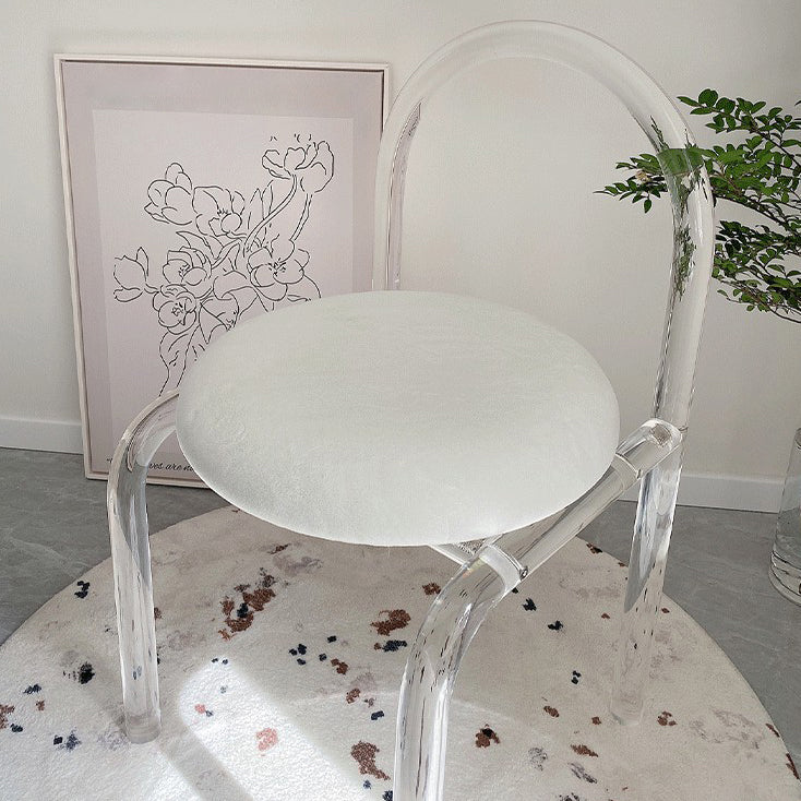 Modern Simple Side Chair Plastic Frame Side Dining Chair for Home Use