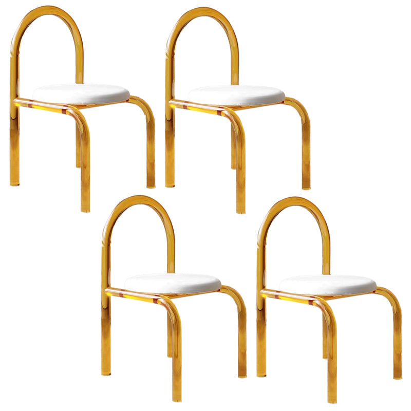 Modern Simple Side Chair Plastic Frame Side Dining Chair for Home Use