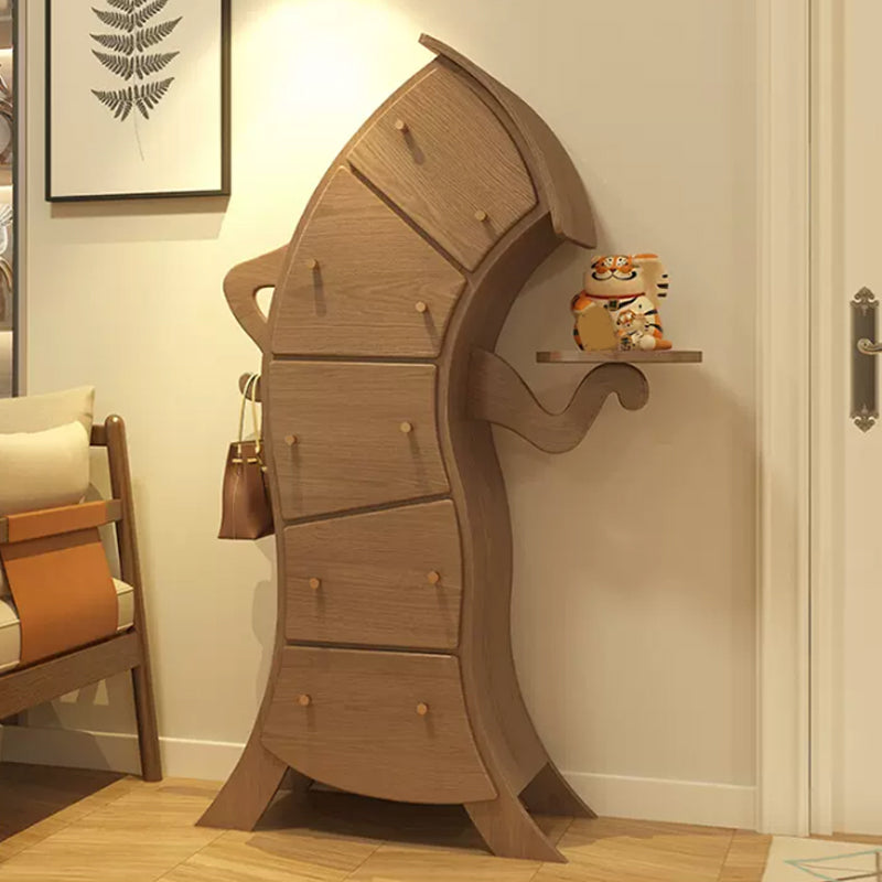 Contemporary Vertical Lingerie Chest Wood Storage Dresser for Bedroom