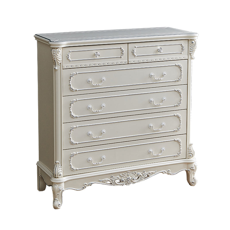 Traditional Dresser Solid Wood Storage Chest Dresser with 4/5/6 Drawers