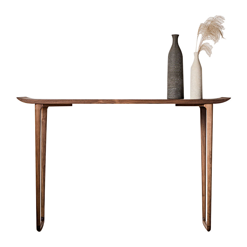 Rectangle Shape Contemporary Console Table Walnut/Ash Console Sofa Table