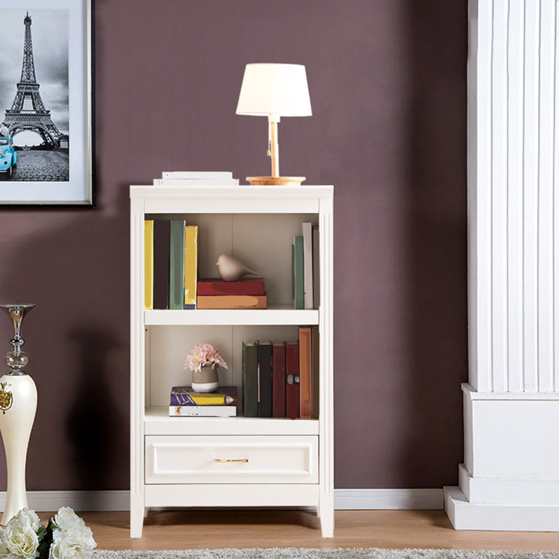 Modern Closed Back Bookshelf Standard Wooden Bookcase for Study Room