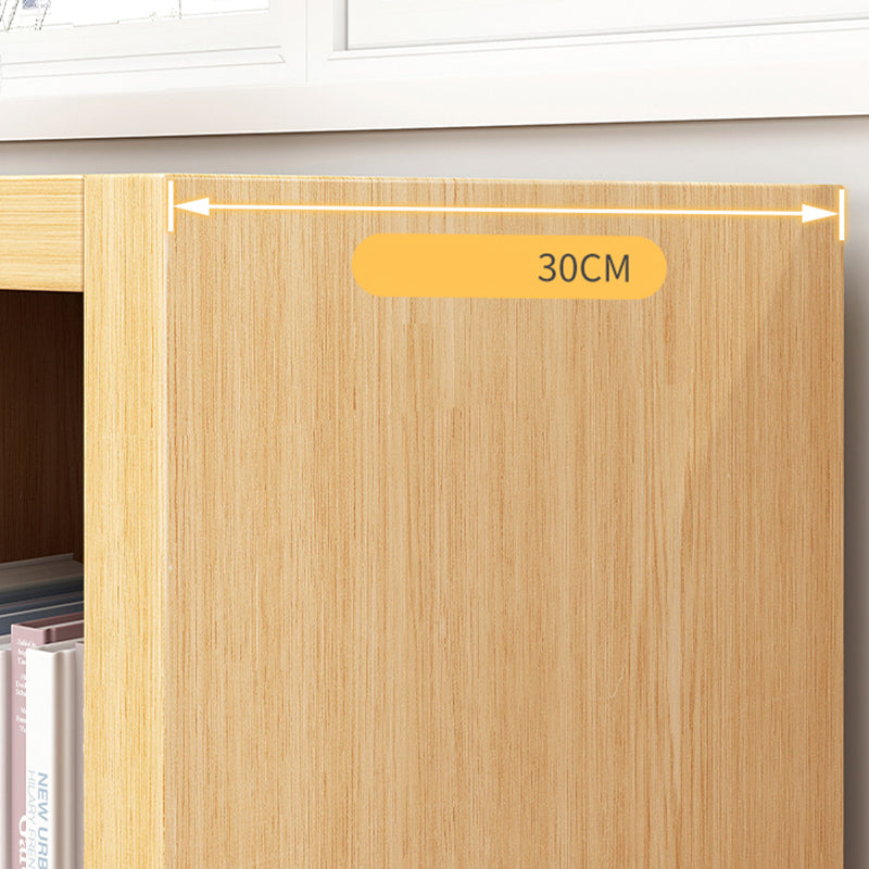 Standard Contemporary Bookcase Engineered Wood Closed Back Bookshelf