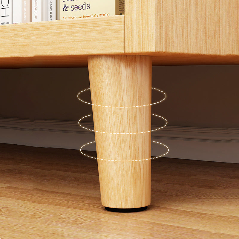 Standard Contemporary Bookcase Engineered Wood Closed Back Bookshelf