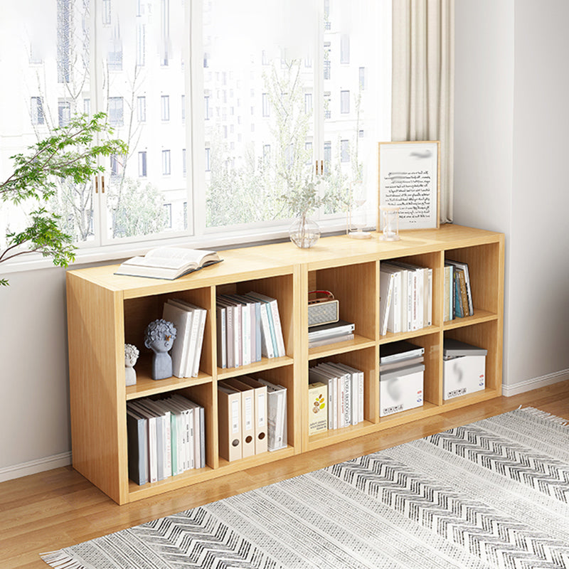 Standard Contemporary Bookcase Engineered Wood Closed Back Bookshelf
