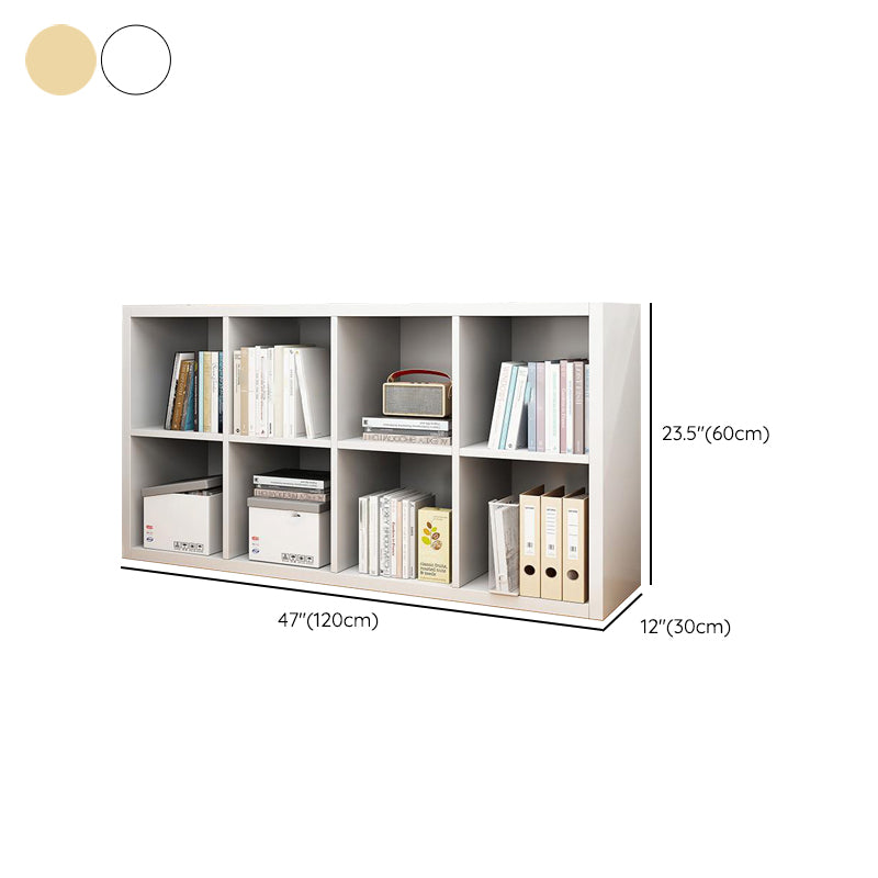 Standard Contemporary Bookcase Engineered Wood Closed Back Bookshelf