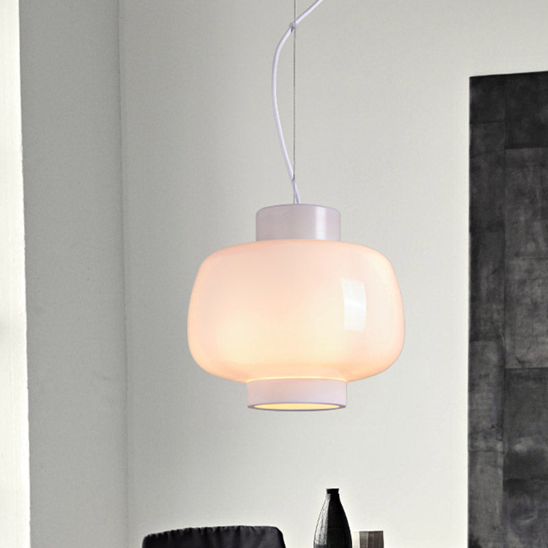 Laternen Wohnzimmer Suspension hellrauch grau/creme/cognac glas 1-Kopf-Moderne Hanging Anhänger