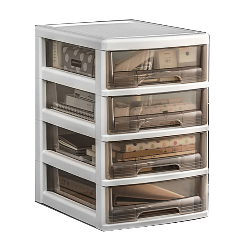 Transparent Filing Cabinet Modern Plastic Drawers Cabinet for Office