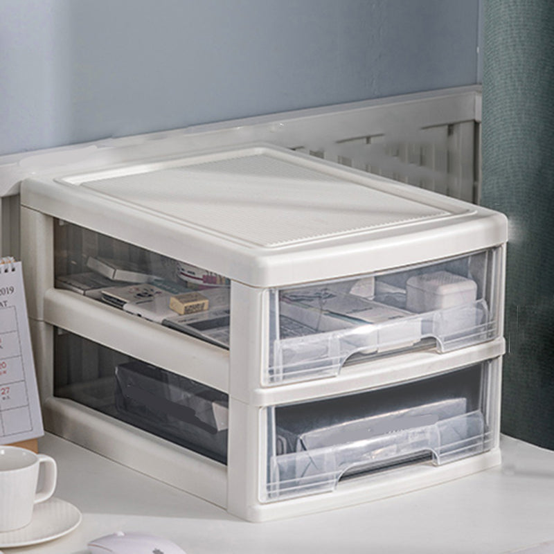 Transparent Filing Cabinet Modern Plastic Drawers Cabinet for Office