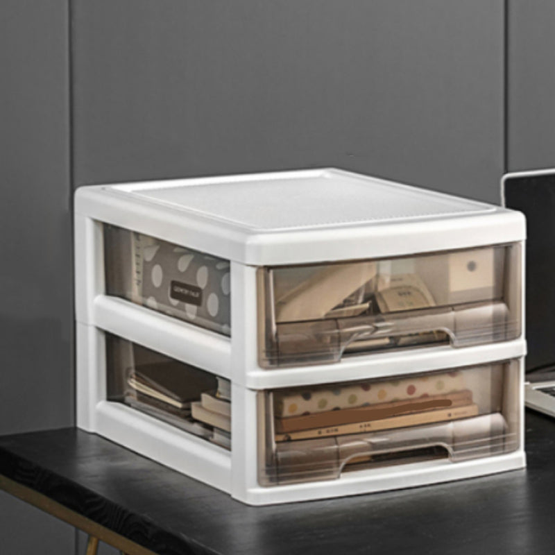 Transparent Filing Cabinet Modern Plastic Drawers Cabinet for Office