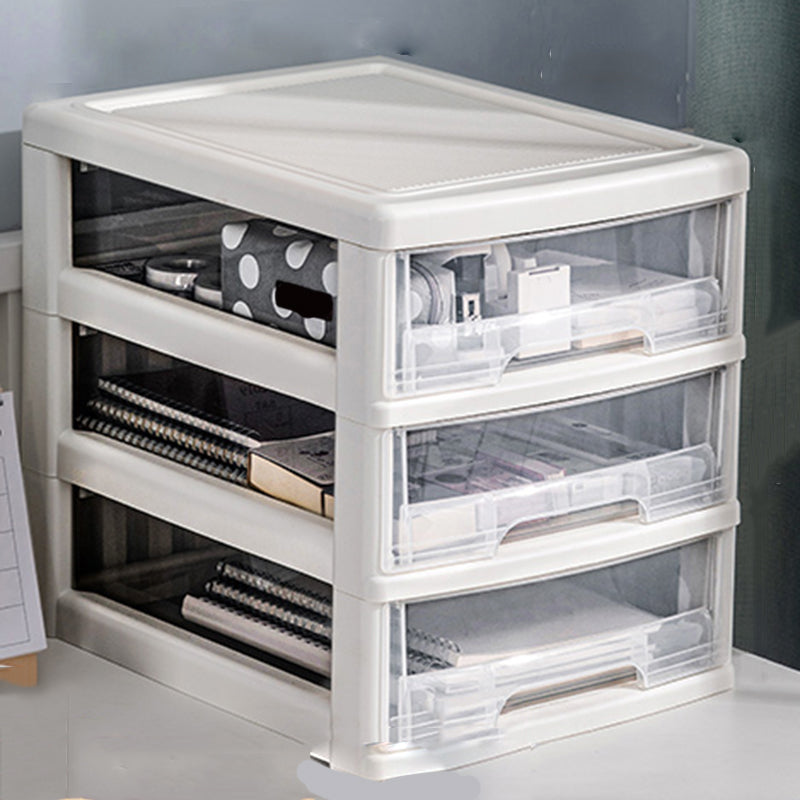 Transparent Filing Cabinet Modern Plastic Drawers Cabinet for Office
