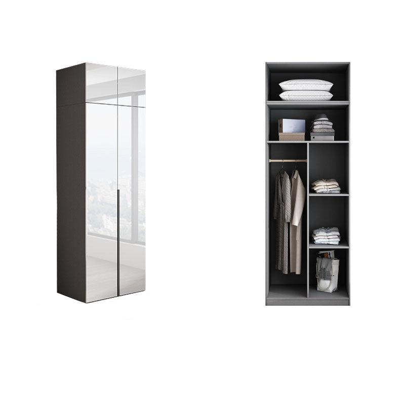 Bedroom Wooden Wardrobe Cabinet Modern Armoire with Soft Close Doors