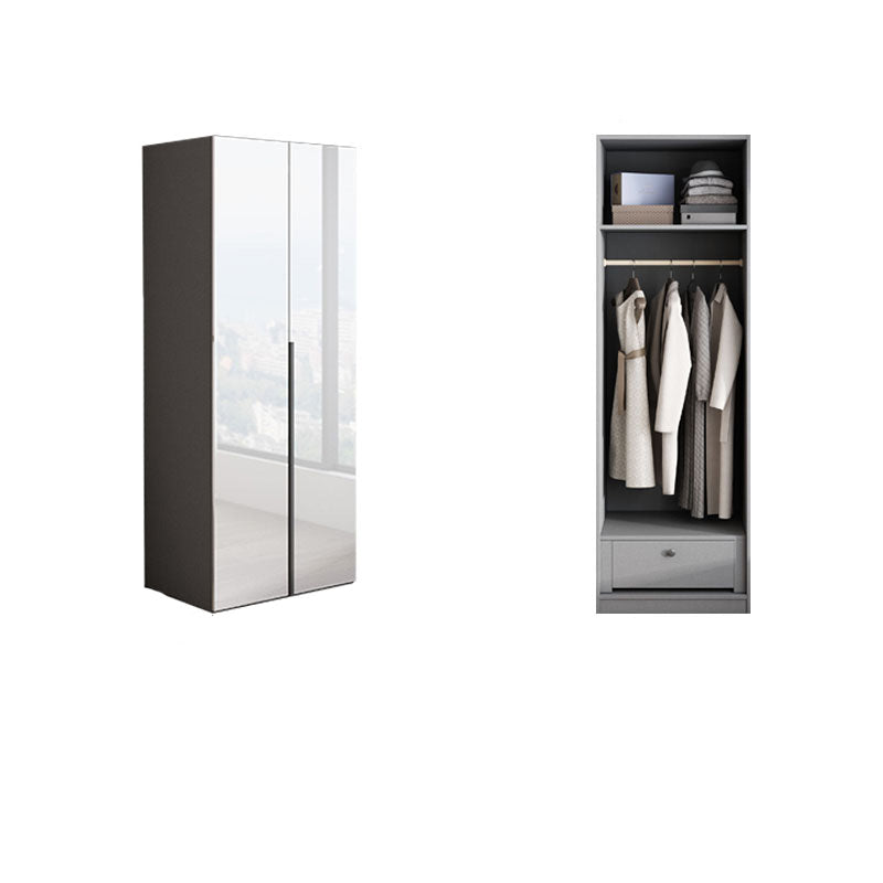 Bedroom Wooden Wardrobe Cabinet Modern Armoire with Soft Close Doors