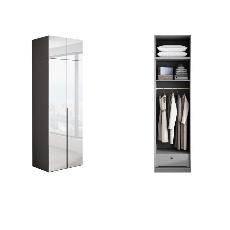 Bedroom Wooden Wardrobe Cabinet Modern Armoire with Soft Close Doors