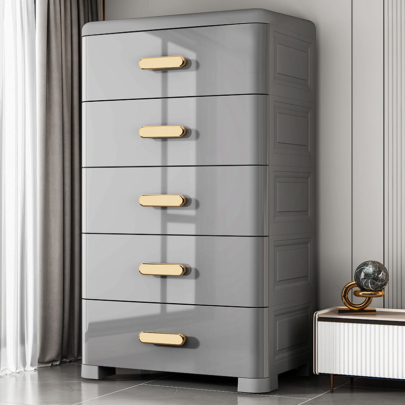 Rectangular Plastic Wardrobe Teen Style Bedroom Storage Cabinet