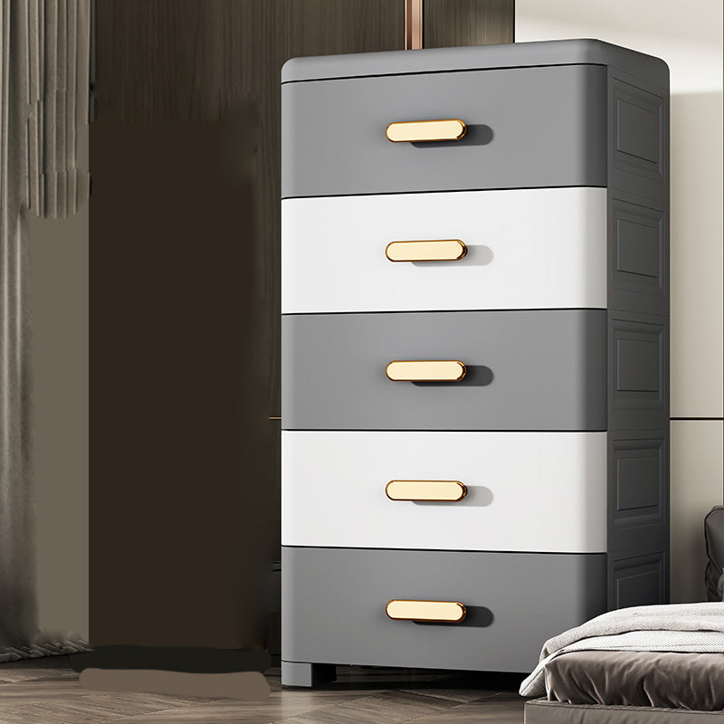 Rectangular Plastic Wardrobe Teen Style Bedroom Storage Cabinet