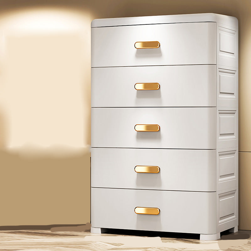 Rectangular Plastic Wardrobe Teen Style Bedroom Storage Cabinet