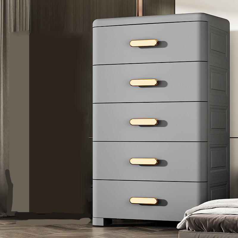 Rectangular Plastic Wardrobe Teen Style Bedroom Storage Cabinet