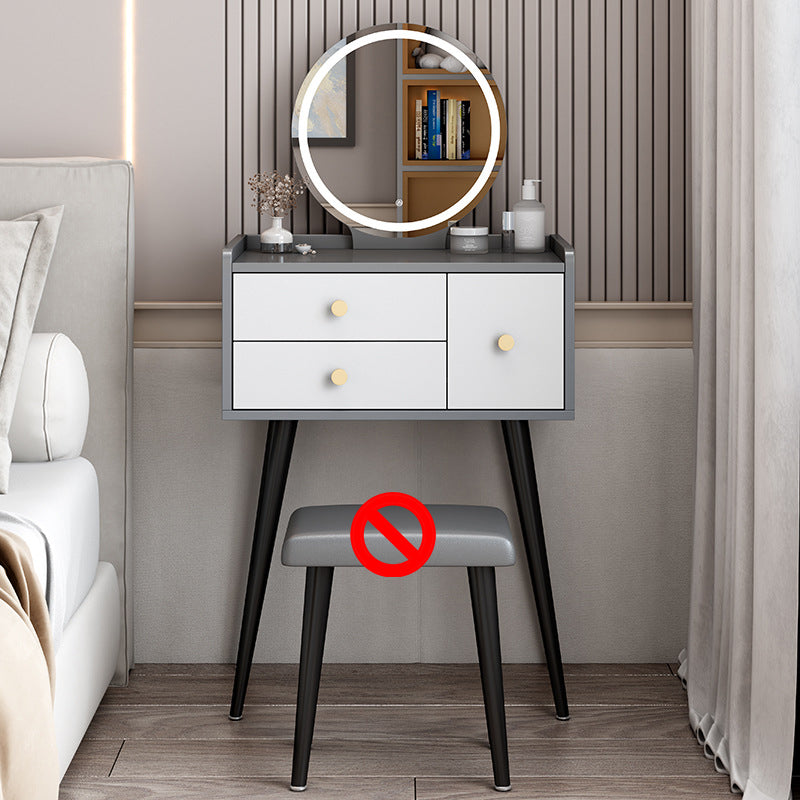 15.75" Wide Vanity Table Modern Wood 3-Drawer Dressing Table