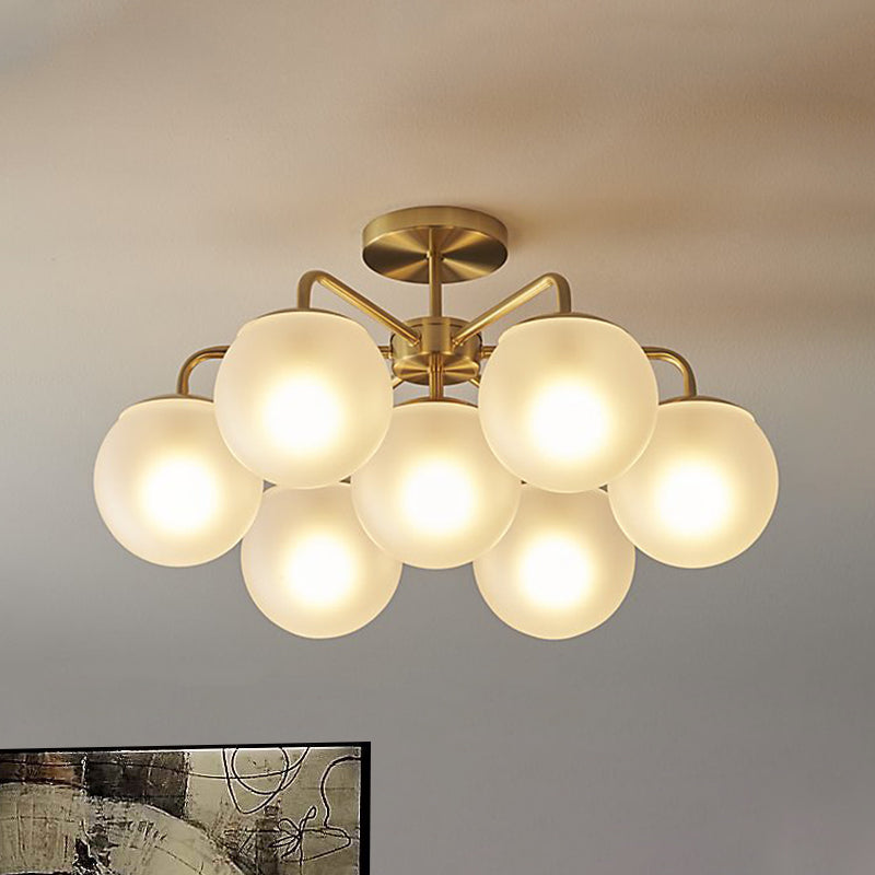 Radial de laiton postmoderne à une chambre à coucher de 7 tête