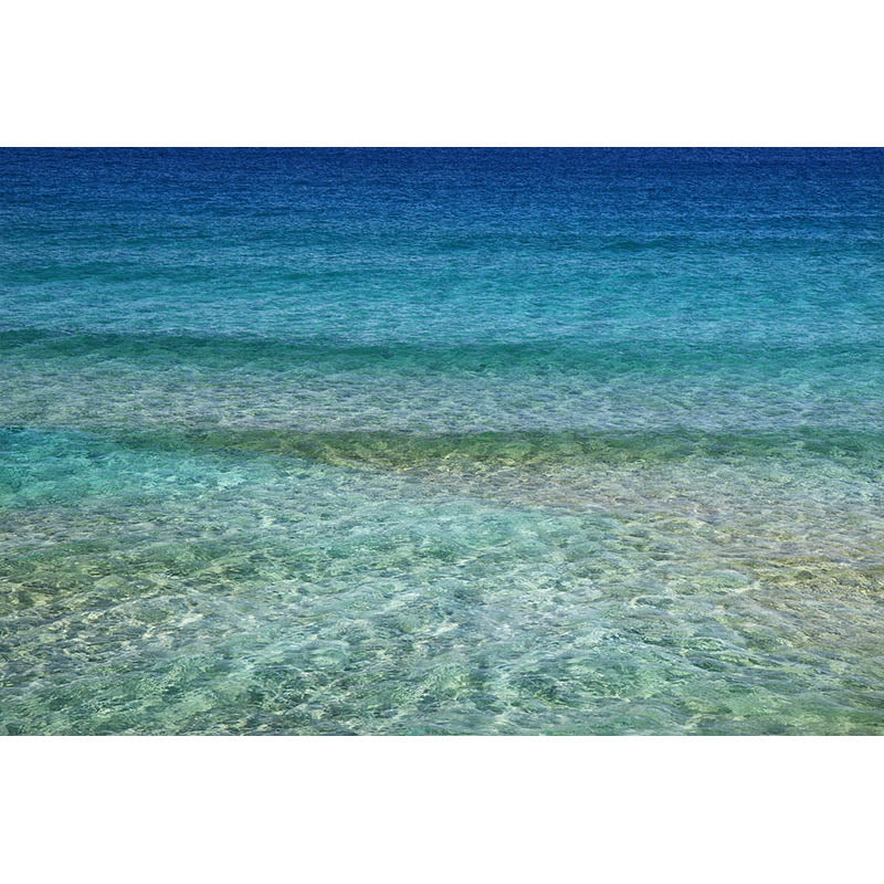 Photography Coastal Sea Printed Living Room Wallpaper Mildew Resistant Tropical