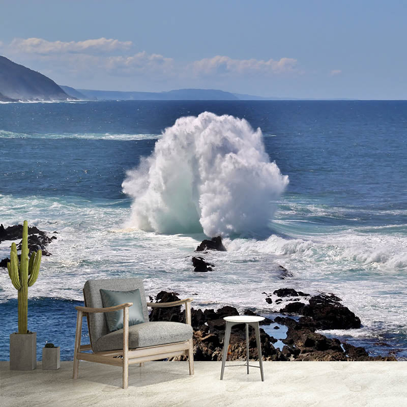 Photography Tropical Wall Mural Non-Pasted Sea Printed Stain Resistant