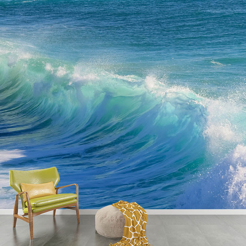 Peel and Stick Photography Wall Mural Sea Print Bedroom Tropical