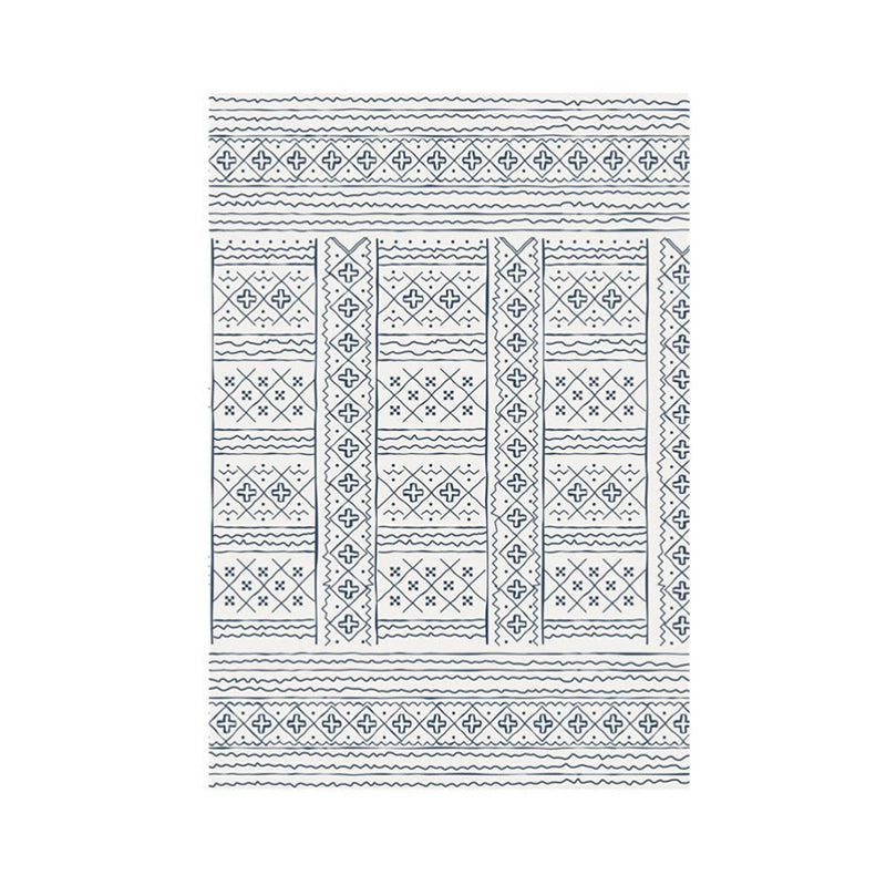 Boho Rug Boho-Chic Area Rug Polyester Easy Care Carpet for Bedroom