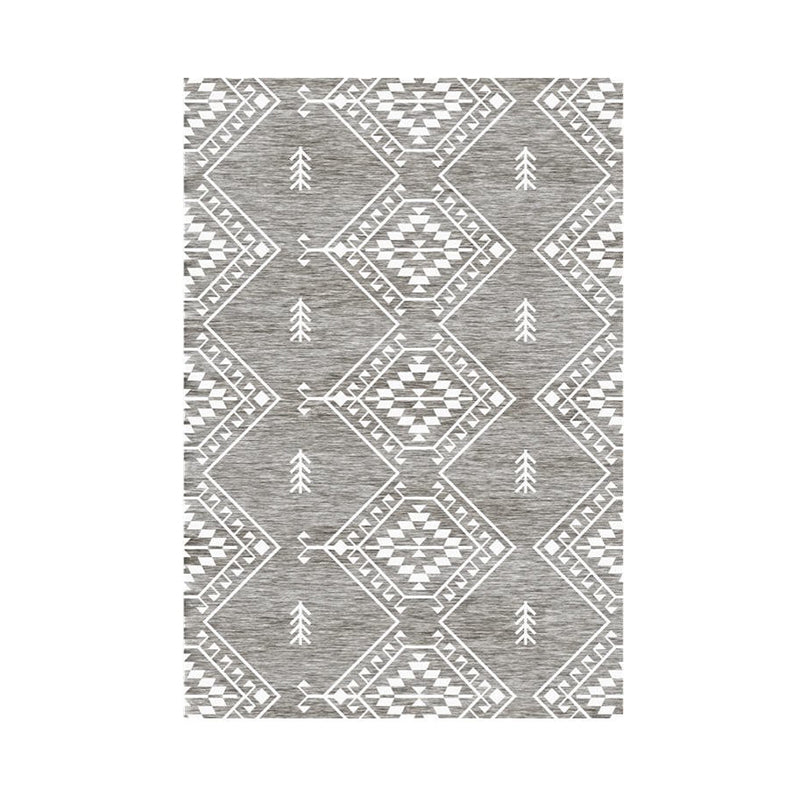 Boho Rug Boho-Chic Area Rug Polyester Easy Care Carpet for Bedroom