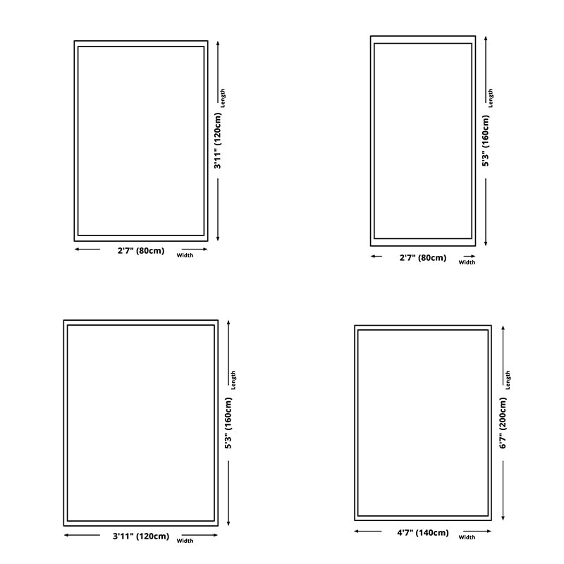 Retro Rug Traditional Area Rug Polyester Easy Care Carpet for Bedroom