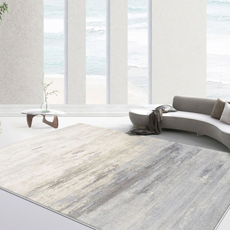 Simplicity Rug Minimalist Modern Area Rug Polyester Easy Care Carpet