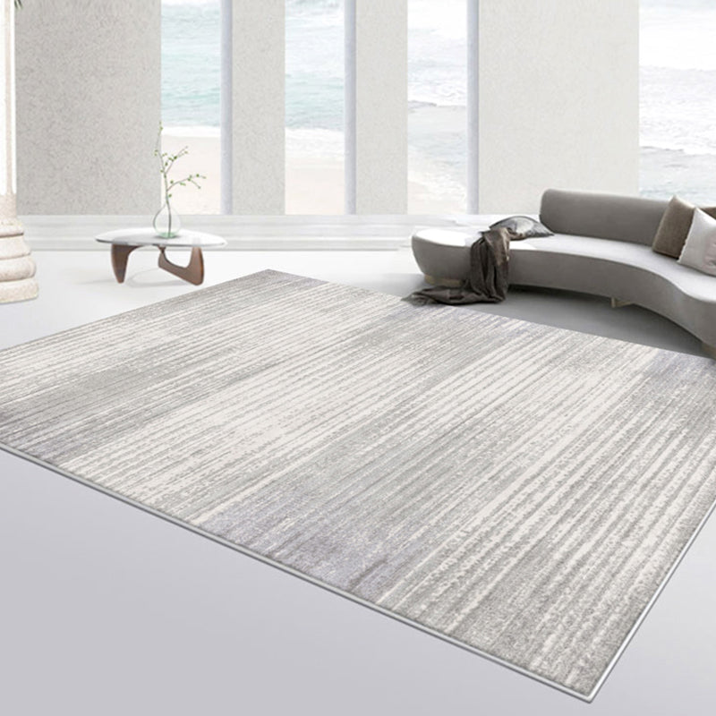 Simplicity Rug Minimalist Modern Area Rug Polyester Easy Care Carpet