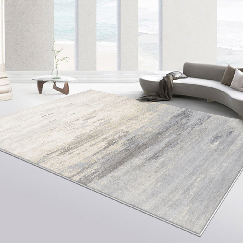 Simplicity Rug Minimalist Modern Area Rug Polyester Easy Care Carpet