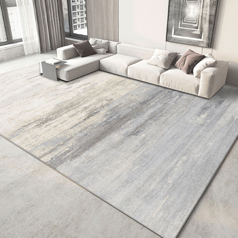 Simplicity Rug Minimalist Modern Area Rug Polyester Easy Care Carpet