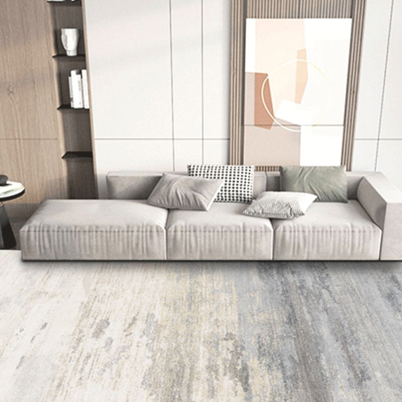 Simplicity Rug Minimalist Modern Area Rug Polyester Easy Care Carpet
