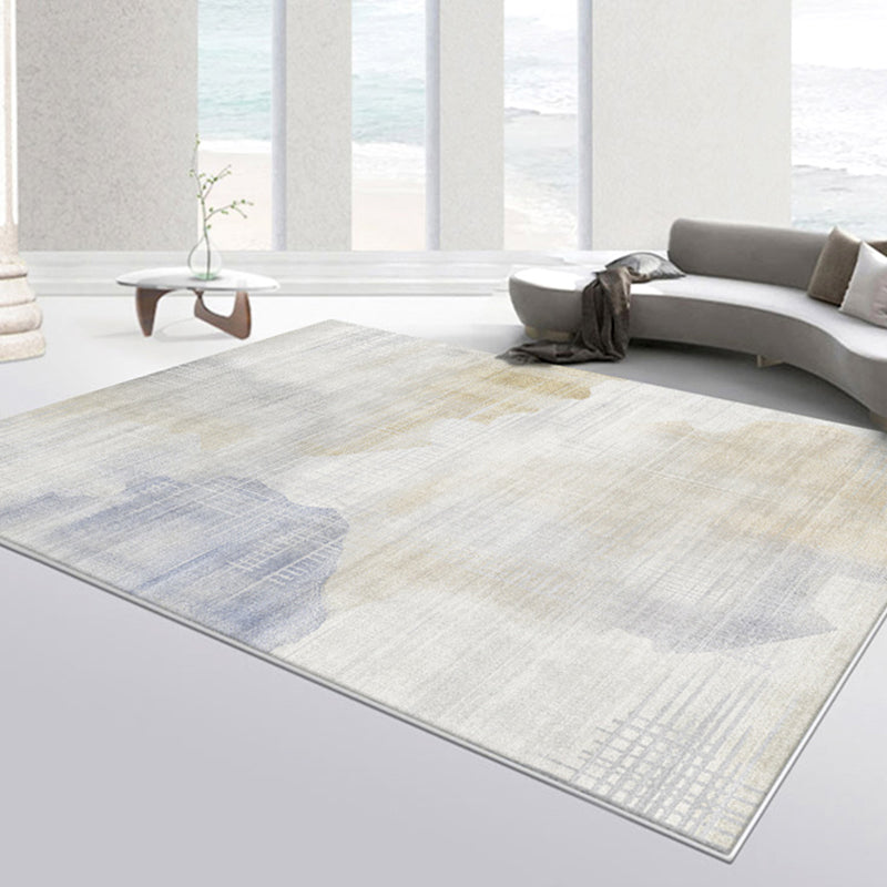 Simplicity Rug Minimalist Modern Area Rug Polyester Easy Care Carpet